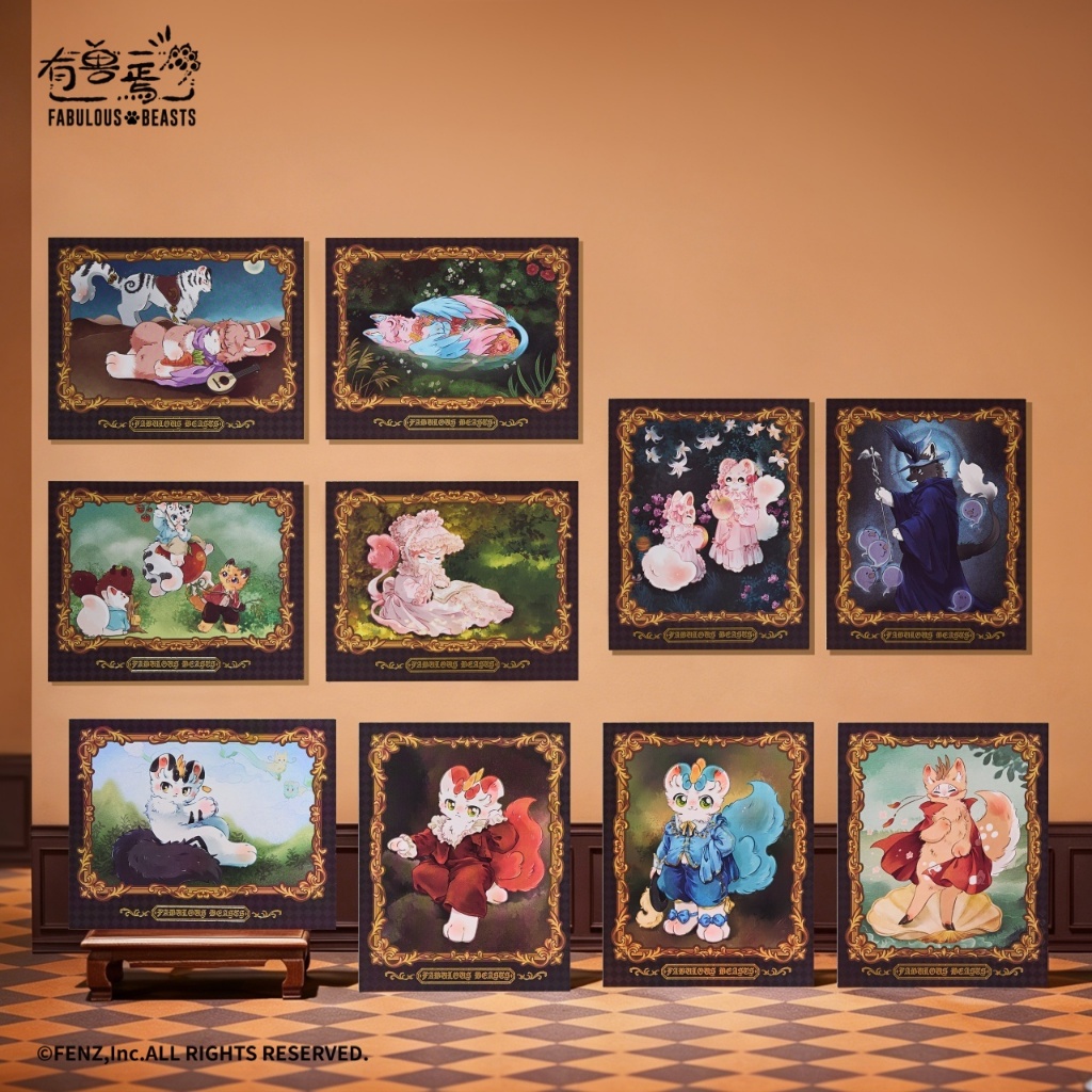 Fenz Official FABULOUS BEASTS - Masterpiece Gathering Series - Instant Photo-Style Trading Cards Blind Box