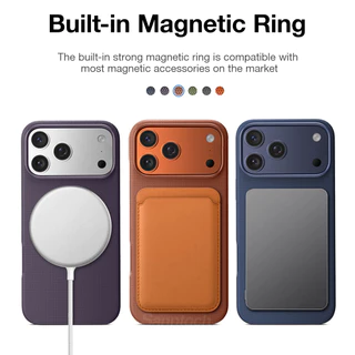 Sanptoch สําหรับแม่เหล็กทอเคสโทรศัพท์สําหรับ iPhone 17 16 15 14 13 PRO MAX หรูหรา Matte กันกระแทกปกหลังสําหรับ iPhone 17 PRO MAX ผิวป้องกันปลอก