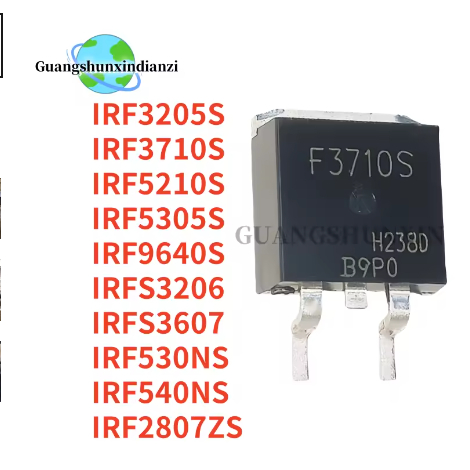 5PCSNEW IRF3205S IRF3710S IRF5210S IRF5305S IRF9640S IRFS3206 IRFS3607 IRF530NS IRF540NS IRF2807205S
