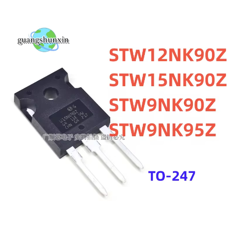 5PCS ใหม่ STW12NK90Z STW15NK90Z STW9NK90Z STW9NK95Z W12NK90Z W15NK90Z W9NK90Z W9NK95Z TO-247 ชิปเซ็ต