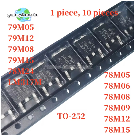 10PCS ใหม่คุณภาพดี 78M05 78M06 78M08 78M09 78M10 78M12 78M15 78M24 79M05 79M12 79M15 79M08 SMD บรรจุ