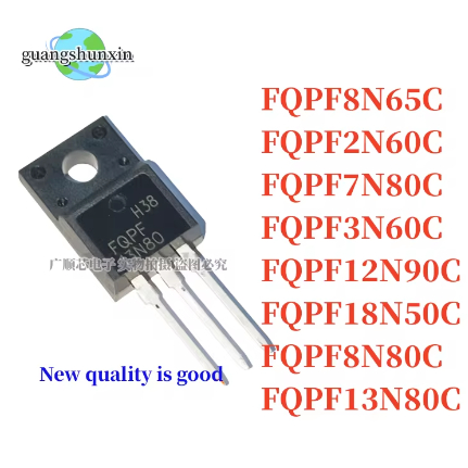5PCS FQPF8N65C FQPF2N60C/7N80C/3N60C/12N90C/18N50C MOSFETPF8N80C FQPF13N80C/13N80C/13N80C/13N80C PQP
