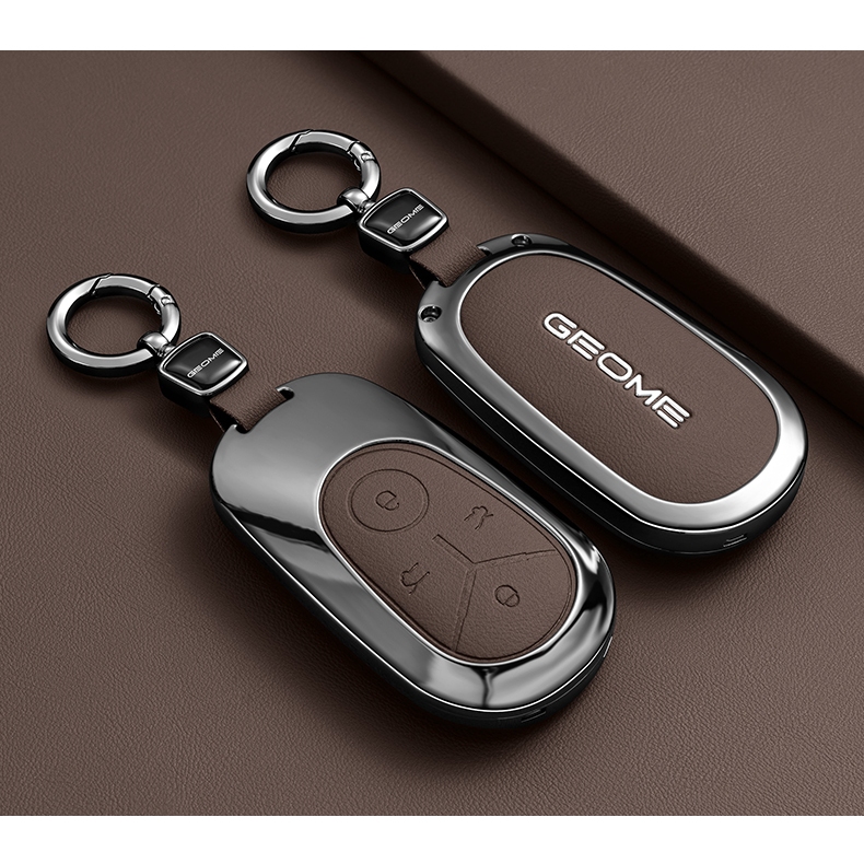 พร้อมส่ง Luxury เคสกุญแจรถ Geely โลหะหรู ครอบเต็มตัว กันรอย กันกระแทก ไม่บดสัญญาณ สำหรับ Geely Xingy