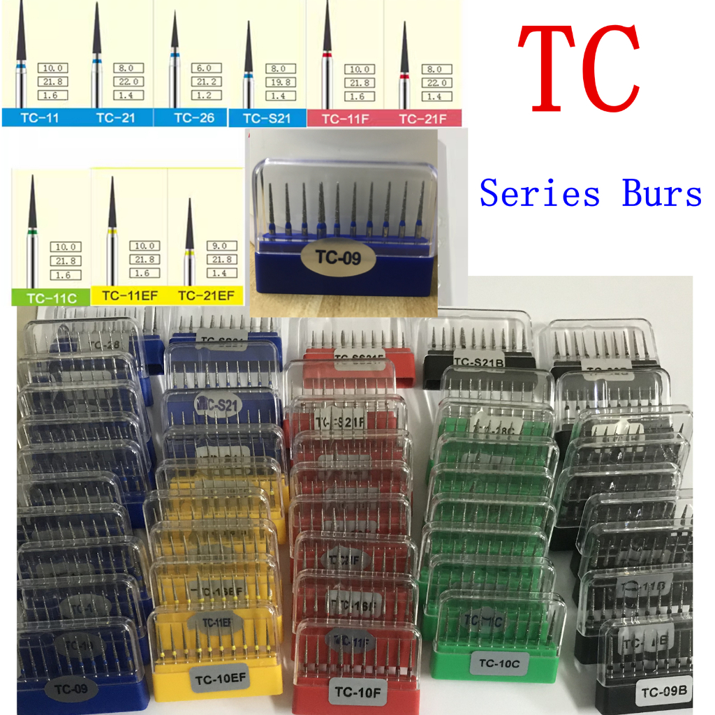 10 ชิ้น 1 กล่อง TC-09 TC-11 TC-21 TC-26 TC-S21 TC-11EF TC-21C หัวเจียร