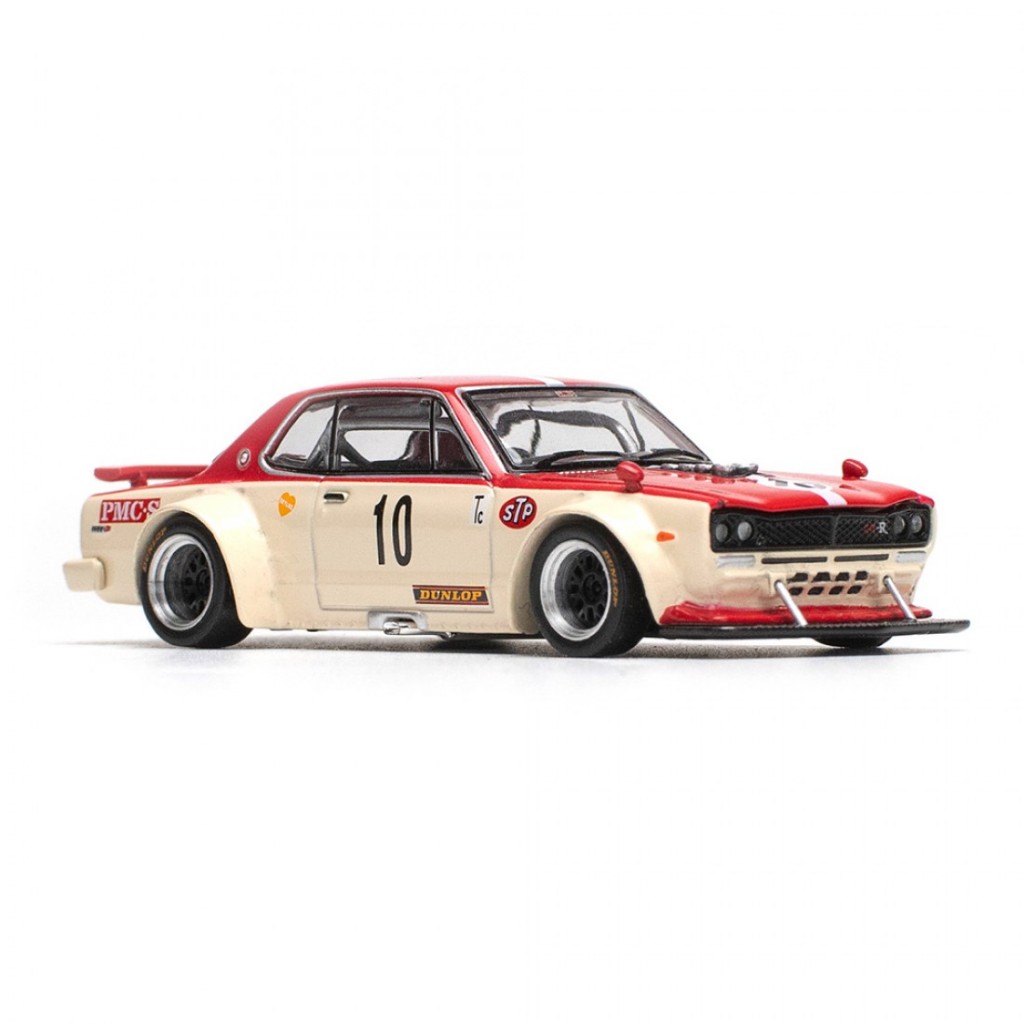 ป๊อปเรซ ราคา640075 1/64 SKYLINE GT-R V8 DRIFT HAKOSUKA WATANABE รถโมเดลขนาดDiecast