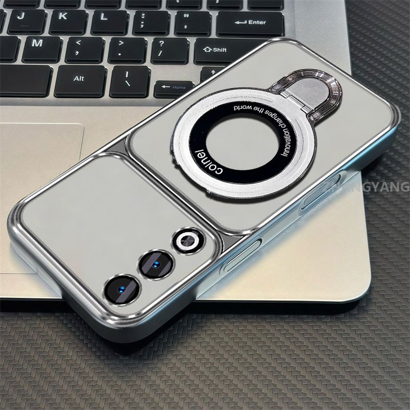 เคสสําหรับ OPPO A3 Pro 5G Electroplated ซิลิโคนหน้าต่างขนาดใหญ่เคสโทรศัพท์โปร่งใสความงาม anti drop ออกแบบติดตั้งผู้ถือโทรศัพท์
