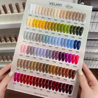 XEIJAYI 15ml -- ยาทาเล็บเจลสีน้ําตาลแดงเข้มข้น, การเรนเดอร์สีติดทนนานทั้งหมด 120 สีให้เลือก