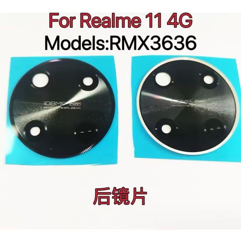 สําหรับ เรียลมี 11 4ก RMX3636 กล้องด้านหลังเปลี่ยนเลนส์กระจก