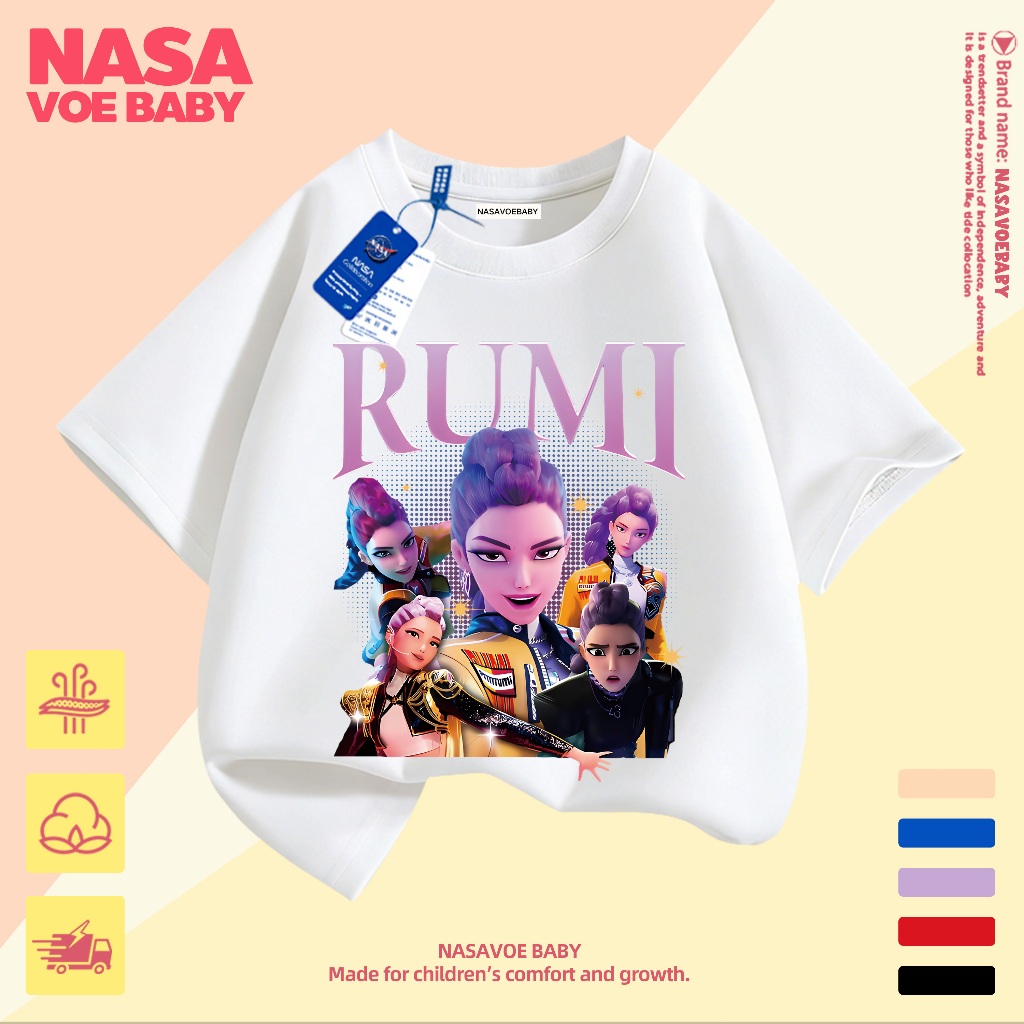 【24 ชั่วโมง】 เสื้อยืดแขนสั้นเด็ก ผ้าคอตตอน ลายแฟชั่น 67ลาย ใส่สบาย ระบายอากาศได้ดี 1-13 ปี
