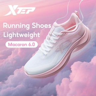 XTEP Macaron 6.0 Women Running Shoes 2D Widefoot Breathable Lightweight Non-slip Height Boost Arch Support Shock Absorption Casual Sport Sneakers