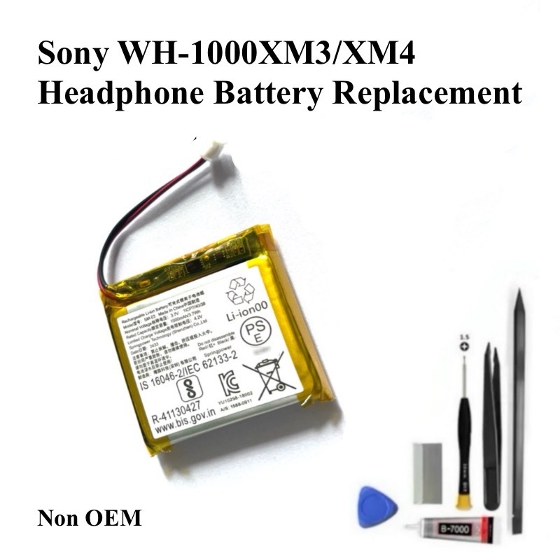 เปลี่ยนแบตเตอรี่ที่ไม่ใช่OEMที่รองรับสําหรับ Sony WH-1000XM3 / WH-1000XM4