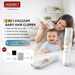 HODEKT Electric Baby Hair Clipper Automatic Hair Suction Rechargeable Silent Baby Hair Trimmer