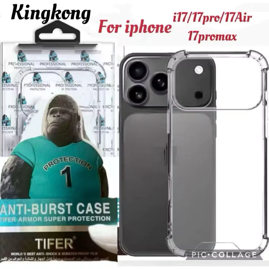 [ส่งจากไทย]Actver KingKong เคสใส คิงคอง สำรับรุ่น iPhone 17 Pro Max 17Air 17 17Pro 17E 16E 16 14 Pro Max 13 Pro Max 6 6S 6+7 8 Se2 Se3 8+12 12pro Max 11pro Max x i15 Pro Max