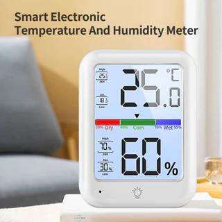 3Life เครื่องวัดอุณหภูมิและความชื้นดิจิตอล หน้าจอ LCD ขนาดใหญ่ ตรวจวัดแม่นยำสูง สำหรับบ้าน ห้องนอน สำนักงาน และเรือนปลูกต้นไม้