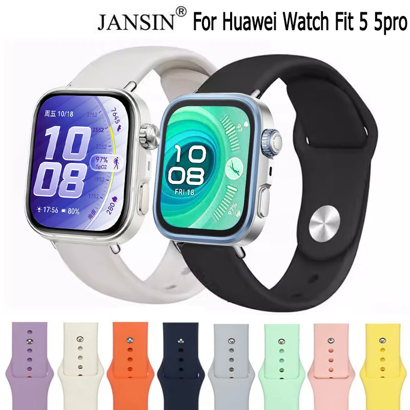 สายนาฬิกา Huawei Watch Fit 5 5pro สายนาฬิกาข้อมือซิลิโคน สําหรับ huawei watch fit 4 watch strap