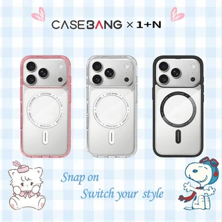 CASEBANG ImagiSnap แม่เหล็ก กันกระแทก Military Clear/Pink/Black case iPhone 15-17