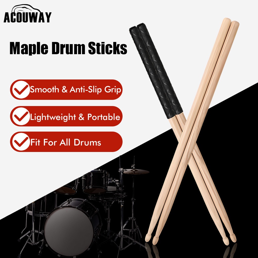 ไม้กลอง ​ACOUWAY ​5A/7A​ ไม้เมเปิ้ล แพ็ค1 คู่ ไม้กลองDrum stick สำหรับห้องซ้อม นักเรียน