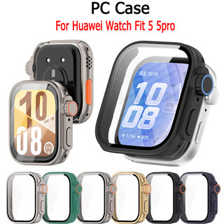 เปลี่ยนเคส Ultra สําหรับ Huawei Watch Fit 5 pro fit 5 fit 3 เคสกระจกนิรภัย + ตัวป้องกันหน้าจอ สําหรับ Huawei Watch Fit 5 อัพเกรด Ultra 2
