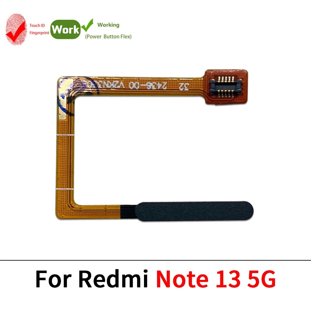 สําหรับ Xiaomi Redmi Note 13 5G ปุ่ม ID Home Return Key RecognitionFlex Cable