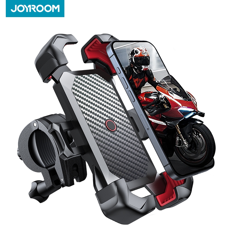 Joyroom Bike Phone Holder 360° ดูที่วางโทรศัพท์จักรยานสากลสําหรับ 4.7-7 นิ้วขาตั้งโทรศัพท์มือถือวงเล็บกันกระแทกคลิป จีพีเอส