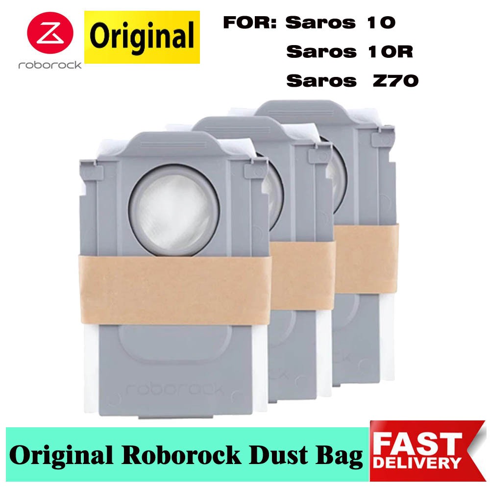 Original Roborock ถุงเก็บฝุ่นสําหรับ Roborock Saros 10 /Saros 10R / Saros Z70 /Sros 20 Sonic / Q Rev