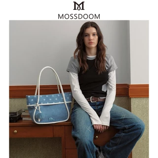 MOSSDOOM Kara Bag กระเป๋าถือผู้หญิงใบใหญ่ น่ารัก หวานแหวว ลายจุด สไตล์ลำลอง จุของได้เยอะ