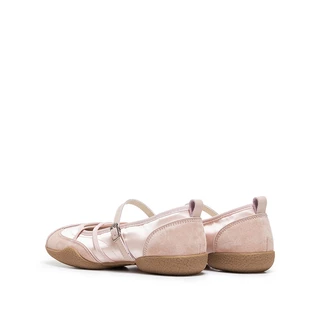【CrissGlow】BASTO Women's Mary Jane Flats Ballet Sneakers รองเท้าแมรี่เจน รองเท้าผ้าใบ รองเท้าบัลเล่ต์ YXMD1