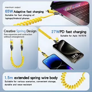 MOJUE อะแดปเตอร์ชาร์จเร็ว 65w usb type-c 3.0 2พอร์ตสําหรับ phone 8-16