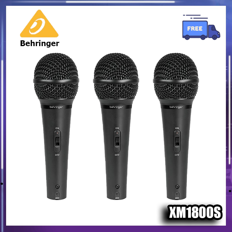 Behringer XM1800S (แพ็ค 3 ชิ้น) Dynamic Microphone with Handbag