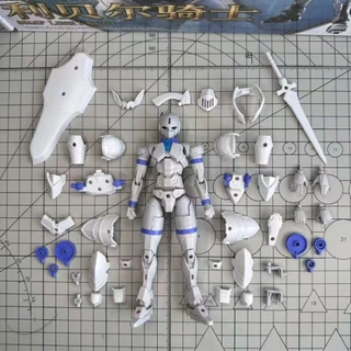30MF Liber Knight Fantasy Series สีขาว Basic Mecha Replica ประกอบตุ๊กตา Silver Gold Spray Board