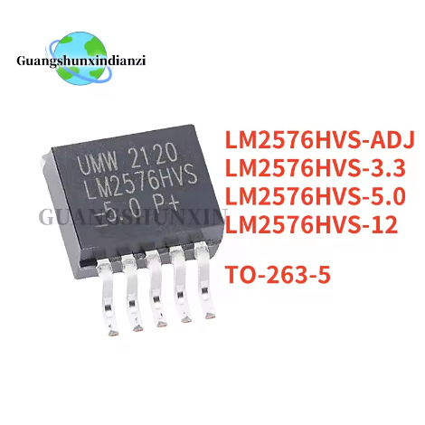 5PCS ใหม่ LM2576HVS-ADJ LM2576HVS LM2576HVS-5.0 5V LM2576HVS-3.3 3.3V LM2576HVS-12 12V 3A LM2576 LM2