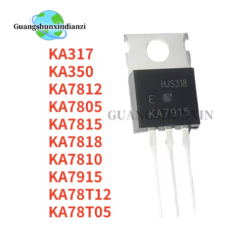 5PCS ยี่ห้อใหม่ KA78T12 KA78T05 KA7915 KA7815 KA317 KA7812 KA7805 KA350 KA7818 KA7810 TO-220 MOS FET