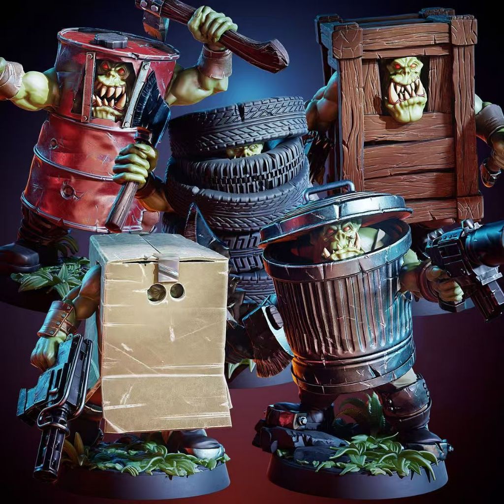Orc Disguise Strike Team Warhammer War Chess 3D Printing สีขาว รุ่น MrModulork