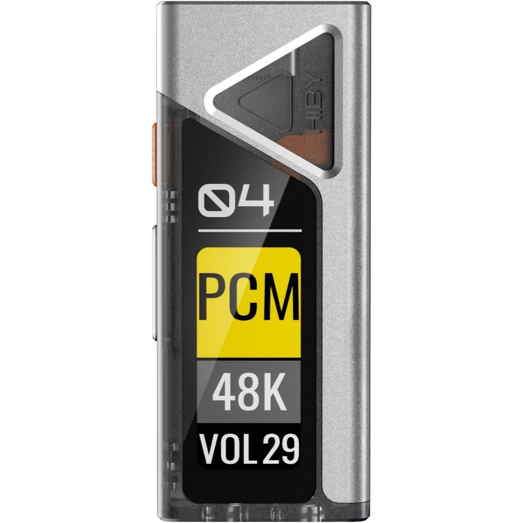 HiBy FC4 USB DAC 1.1OLED จอแสดงผล DSD512 PCM 768 EQ & PEQ 3.5 มม.SE + 4.4 มม. BAL หูฟังออกเสียงความละเอียดสูงรับรองแบบพกพา dac amp mqa dongle