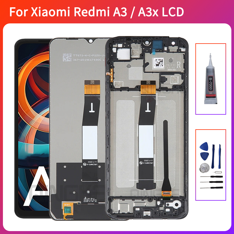 สําหรับ Xiaomi Redmi A3 LCD 23129RN51X จอแสดงผล Touch Screen Digitizer Assembly 24048RN6CG สําหรับ X