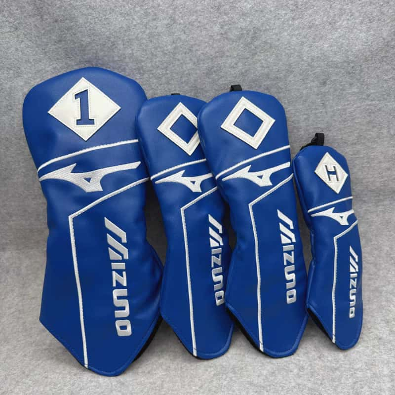 Mizuno Branded Golf Club Driver Fairway Woods Hybrid Ut Putter และ Iron Headcover Sports Golf Club Magnetic Closed Head Cover