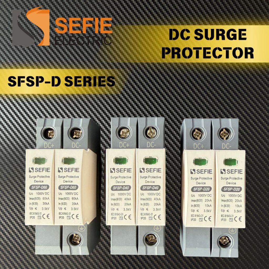DC Surge Protector SPD 600V/1000V 20KA 40KA 60KA Solar PV Protection