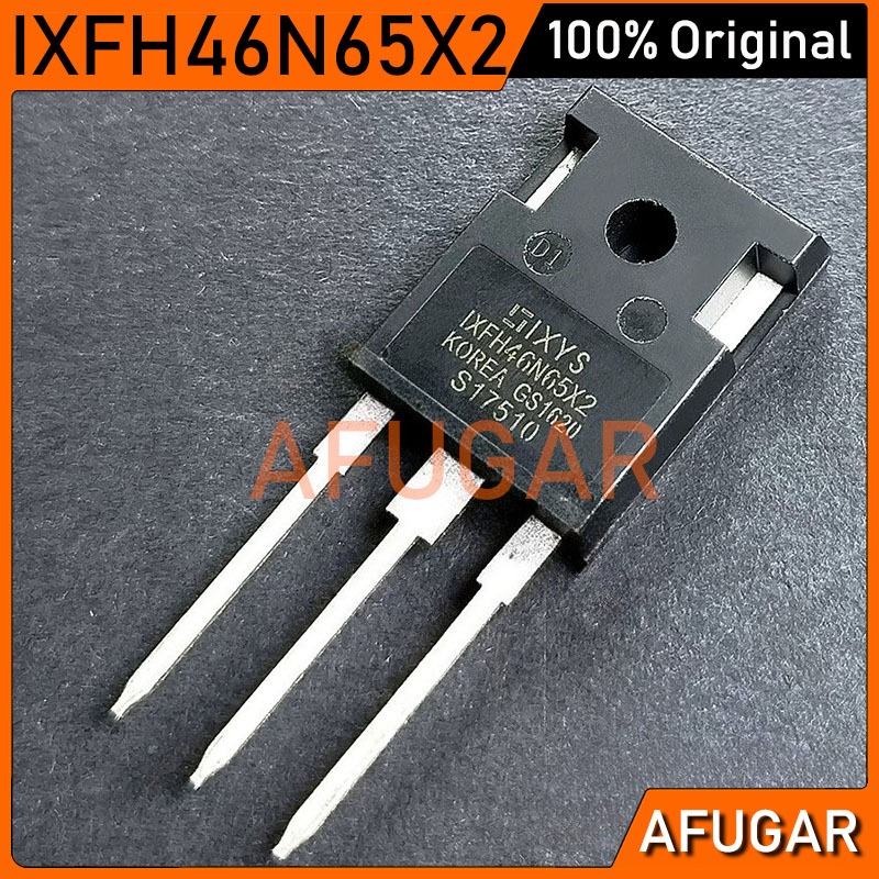 2PCS Original IXFH46N65X2 TO-247 46A/650V Switching Power Supply High-Voltage MOS Field-Effect ทรานซ
