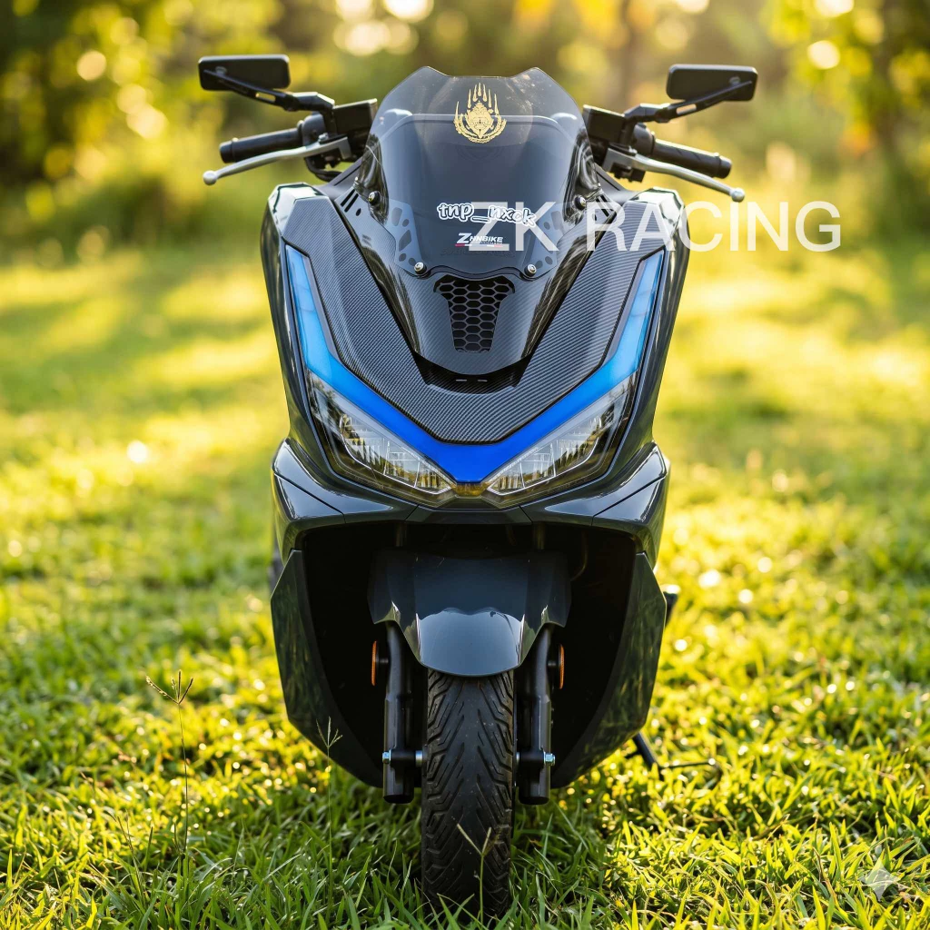 คิ้วไฟหน้า กรอบไฟหน้า ลายคาร์บอน Honda PCX160 2025-2026 thumbnail 5
