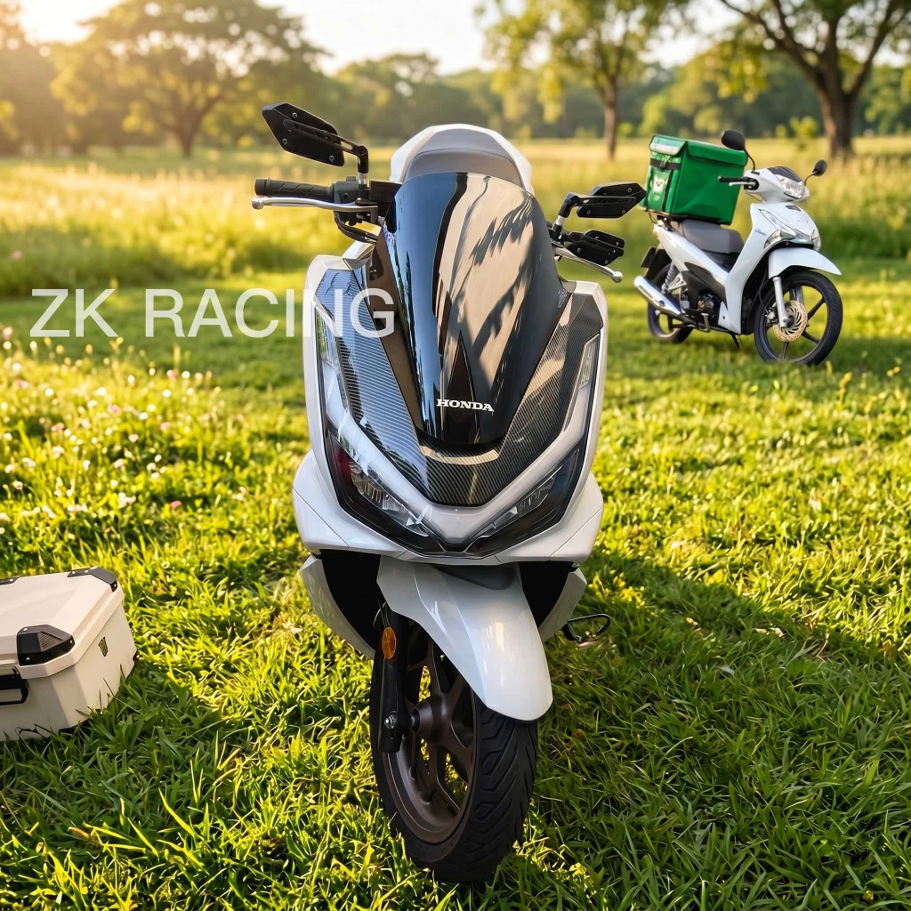 คิ้วไฟหน้า กรอบไฟหน้า ลายคาร์บอน Honda PCX160 2025-2026 thumbnail 6
