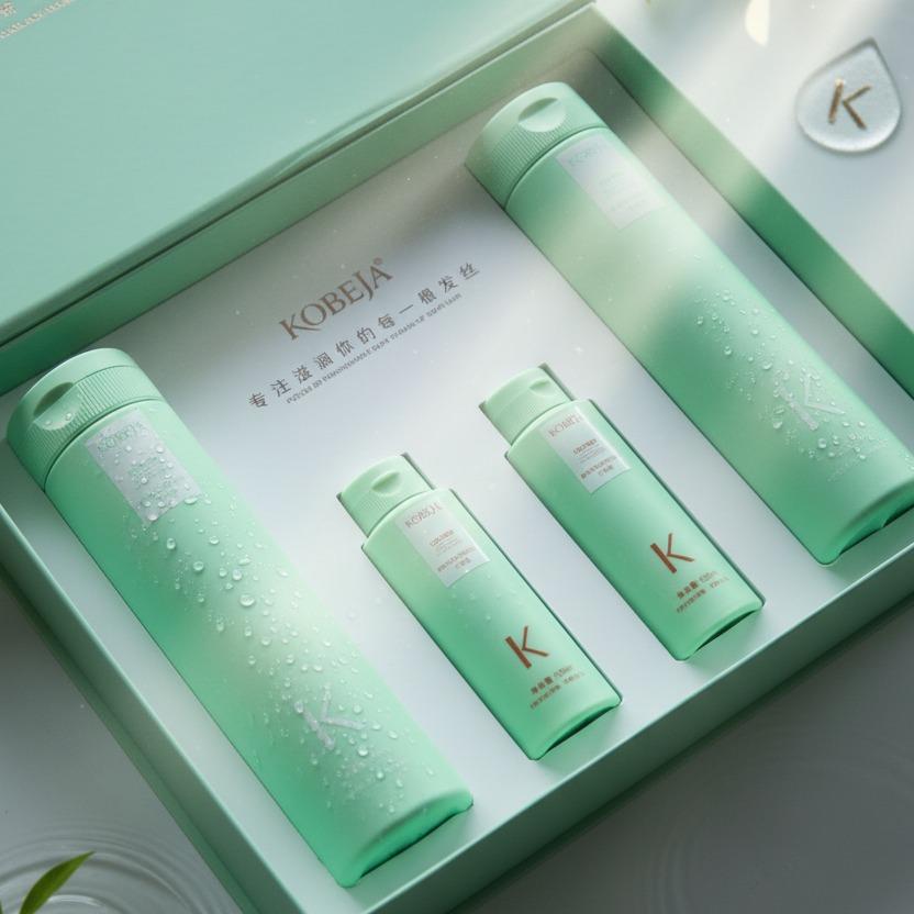 KOBEJA แชมพู Shampoo Essence Hair Massage Cream Gift Set KOBEJA Essence Amino Acid Shampoo & Conditioner 4 ชิ้น