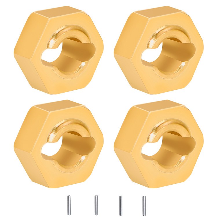 ดุมล้อทองเหลือง 3 มม. Hex Coupler พร้อมพิน, อะไหล่อัพเกรดสําหรับ Losi 1/24 Micro-B และ WLtoys 244016