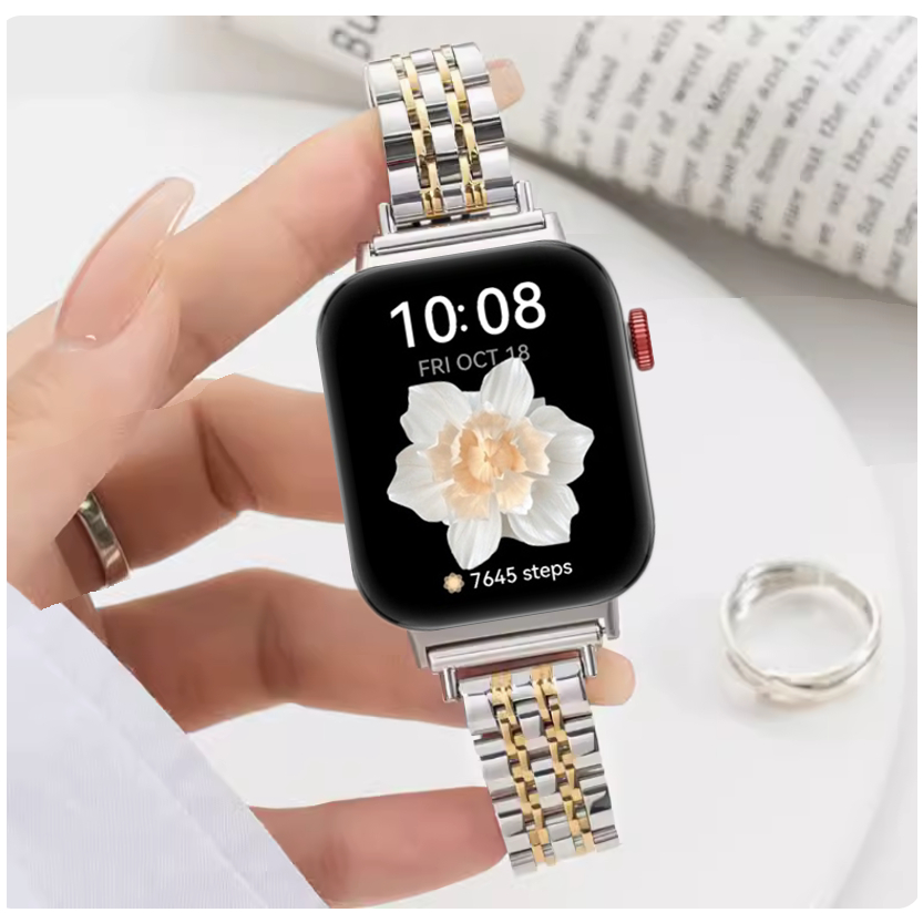 Stainless Strap For Huawei Watch Fit 5 สาย Steel สาย Huawei watch Fit 5 Pro Strap Metal Huawei watch Fit 4 สาย Steel Huawei watch Fit 4 pro สาย For Huawei Watch Fit 3 สาย Huawei Fit 4 pro Strap Huawei Fit 4 / Huawei Fit 5 pro / Fit2/ Huawei Fit 3 สาย