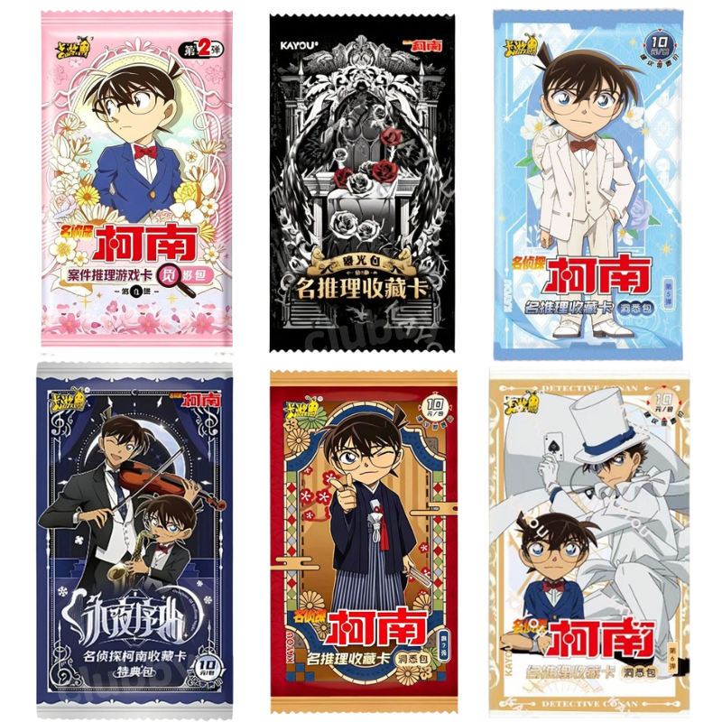 การ์ดโคนัน KAYOU Detective Conan Kaito Kid หายาก BR/OR/TP TCG anime บัตรสะสม 1แพ็ค