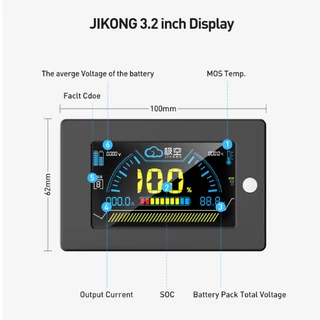 JIKONG JKBMS จอแสดงผล 3.2 นิ้ว JIKONG ทั้งหมด BMS SOC