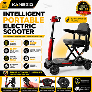 KANBEIO PMA | PMD | Automatic Folding Scooter | Lightweight Scooter | Four Wheel Elderly Mobile Scooter