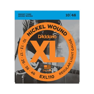 สายกีต้าร์ไฟฟ้า D'addario Nickel Round Wound รุ่นEXL 6 7 8 สาย daddario 10-46 EXL110