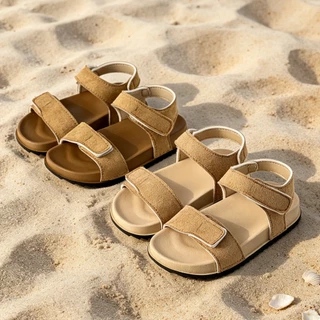 Boys Double-Strap Velcro Sandals กันลื่นแฟชั่น