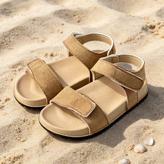 Boys Double-Strap Velcro Sandals กันลื่นแฟชั่น