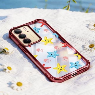 VRQR สําหรับ Oppo Realme C85 C75X C75 C71 4G 5G สีปลาดาวซิลิโคนใสกันกระแทกเคสโทรศัพท์